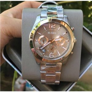 Fossil ES4146 Perfect Boyfriend Taupe Dial Stainless Steel Women's Watch